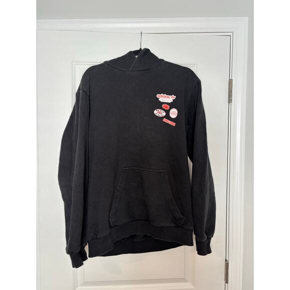 Adidas Originals Boxing Club Hoodie Black Red Graphic London Men’s Size Medium - Picture 2 of 8